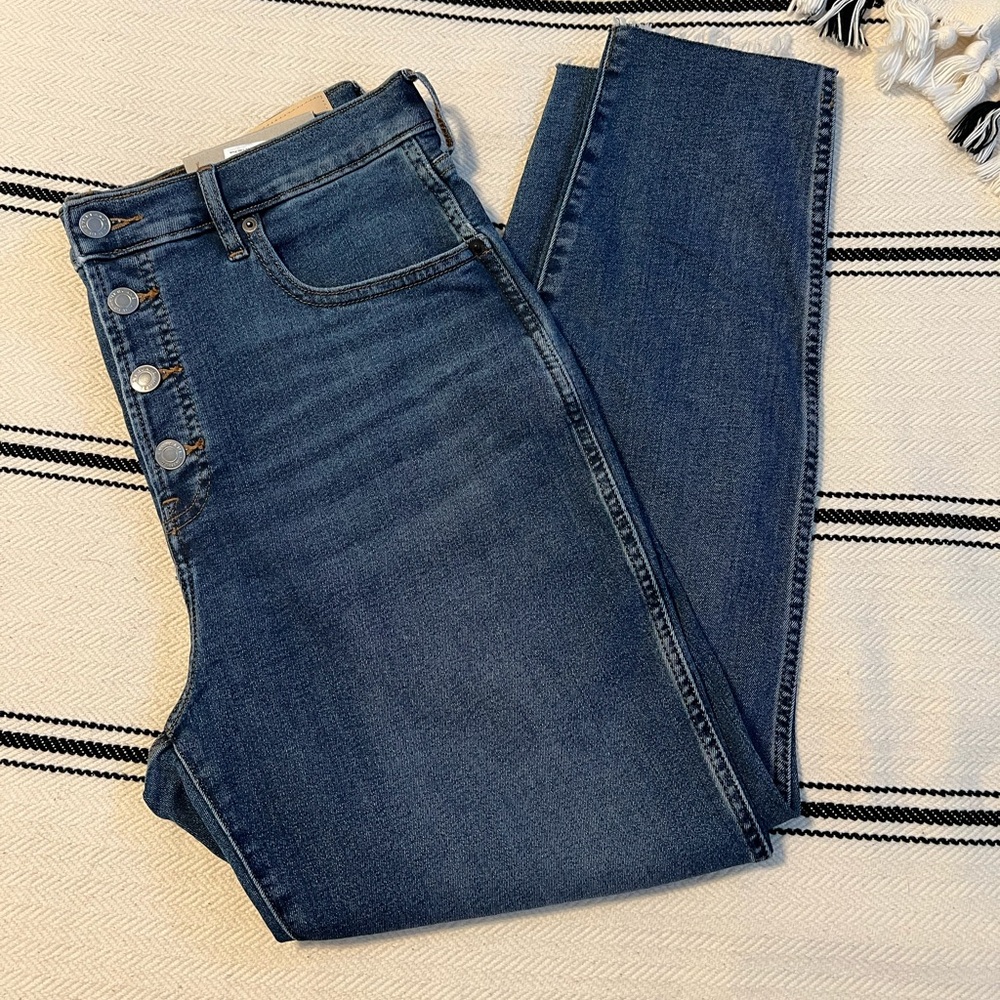 Everlane The Vintage High Rise Skinny Jean with Button Fly